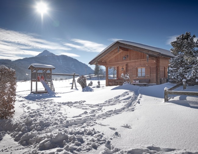 Verschneite Winterlandschaft in Flachau