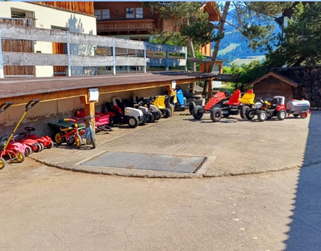 Gro&szlig;er Fuhrpark an Gokarts, Trettraktoren, Scootern, u.v.m.